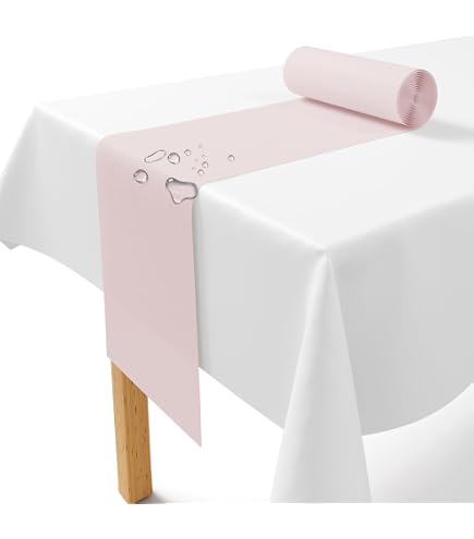 Chemin De Table Non Tissé AmaCasa - 23 Cm X 25 M | Blanc Pour Mariage, Communion, Décoration