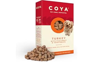 COYA Freeze-Dried Raw Dog Food, Turkey (150g) - Hypoallergenic & Grain-Free, 80% Meat, 20% Fruit & Vegetables | Complete Raw Food Without the Chore