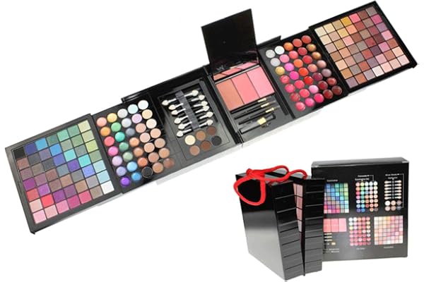FantasyDay Calendrier de l'Avent 2025 Beauté pour Femmes et Filles, Kit de Maquillage Complet Coffret Xmas Makeup Set avec Ombres Paupière, Rouge à Lèvre, Pinceaux, Correcteur, Mascara, Fard à Joues