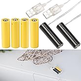 revolt Battery Power Supply: Set of 2 Universal USB Battery Adapters, Replaces 6 AA Batteries (Battery Power Adapter, Battery