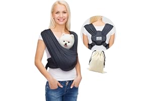 AnccoPlus Dog Carrier Bags for Small Dogs, Forward Facing Cat Bag, Hands Free Dog Carrier Bag, Adjustable Size, Reduce Back Pain, Soft Cotton, Safe Carrier for