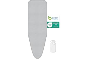 LaundrySpecialist Housse de Table à Repasser avec réflexion de la Chaleur - Repassage Plus Rapide - pour Planches à Repasser de Taille XL - Largeur 42-52 cm et Longueur 130-138 cm"