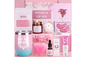 BaiCai Pamper Gifts for Women, Unique Self Care package for Her Relaxation Spa Sets for Women Gifts, Wellbeing Get Well Soon Gifts for Women Hamper Birthday Gifts Ideas for Best Friend, Mum, Sister