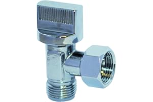BOUTTE Boutté SPH12C – Robinet de chasse équerre 1/4 tour mâle 12x17 – Chrome brillant – Raccord sanitaire WC ou lavabo