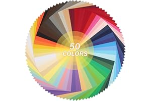 UNCLE PAUL 50 Colori Cartoncino Colorato A4 – 100 Fogli di Cartoncino 180 g/m²/65 lb 21 x 29,7 cm Per la Realizzazione di Carte, Lavori Manuali DIY, Scrapbooking, Decorazione di Natale UAP29MX100