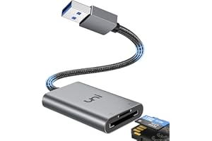 Lecteur de Carte SD, uni Adaptateur Carte SD USB 3.0 vers Micro SD, Haute Vitesse Compagnon de caméra Compact pour SD Micro SD TF SDHC SDXC MMC, Compatible avec Windows, Chromebook, Linux, MacOS