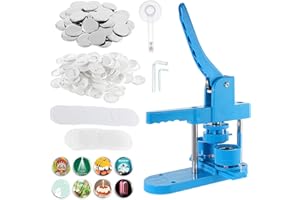 Dyna-Living Machine à badges bleus de 44 mm pour fabriquer des badges avec 200 pièces de boutons