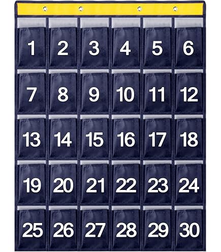 Borsa Portaoggetti Numerata Con Ganci Organizer Parete 30 Tasche