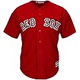 MAJESTIC ATHLETIC MLB BOSTON RED SOX SOX BASEBALL COOL BASE REPLICA JERSEY SCARLET RED (XL)