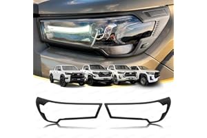 JHCHAN Light Guard for Toyota Hilux 2021-2025 MK9 Invincible GR Sport InvincibleX, for Toyota Hilux Front Headlight Cover, Hilux Accessories (Light Surround Trim)