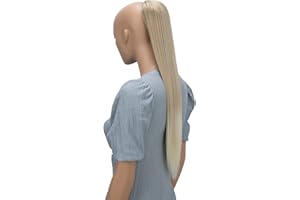 ‎CAISHA CAISHA 65cm Haarteil Mit Kordelverschluss Langhaar Zopf Pferdeschwanz Haarverlängerung Glatt Blond Mix PH610