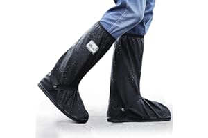 SUWIWKKOA Schuhüberzieher Wasserdicht, Regenüberschuhe Wasserdicht Überschuhe für Männer Frauen, Outdoor Rutschfester Schuhüberzieher Fahrrad Regenschutz Regenschuhe