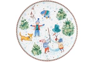 ‎HUTSCHENREUTHER Hutschenreuther Weihnachten Sammelkollektion 2025 "Weihnachtsspiele" Teller flach 22 cm