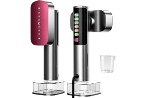 KingSom Ångkokare, 2-i-1, handklädångare, med 220 ml vattentank, 6 lägen, bärbart strykjärn, med LCD-skärm, redo på 10 sekunder, 1 200 W, reseklädångare för hem, kontor