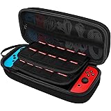 JETech Étui de Transport pour Nintendo Switch 2017, Housse Pochette Portable Sacoche avec 20 Supports de Cartouche de Jeu, No