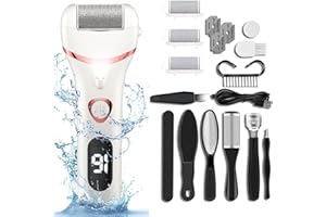 ALNJK Pedicure Elettrico, Calli Piedi Rimozione Lima Elettrica con 3 Rullo,17 Strumenti, Kit Pedicure Elettrico Professionale Piedi Togli Calli Pelle per Talloni Screpolati Eliminare Pelle Morta e Duroni