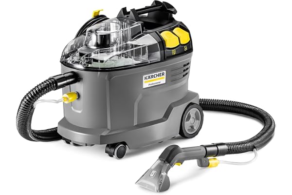 Kärcher Professionnel Injecteur-Extracteur Puzzi 8/1, Flexible 2-en-1, Réservoirs Eau Propre/Sale, Rendement Surfacique : 12-18 m²/h, Suceur Fauteuil Ergonomique