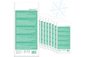 LEWIS-PLAST Reliance Medical Buste Ghiaccio Istantaneo, per Rapido Sollievo dal Dolore su Schiena, Collo, Caviglia, Distorsioni, Mal di Testa e Mal di Denti, Senza Congelamento, Facile da Usare, Pacco da 10 Buste