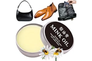 XINYIG 15g Natural Leather Recoloring Balm with Mink Oil,Leather Repair Kit,Leather Care Balm,Leather Restorer,Leather Conditioner and Cleaner,Mink Oil Leather Conditioning Cream for Bags,Shoes,Car,Furniture
