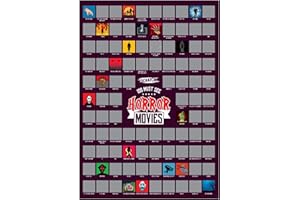 #winning 100 Must See Horror Movies Scratch Off as You Watch Graphic A2 Poster