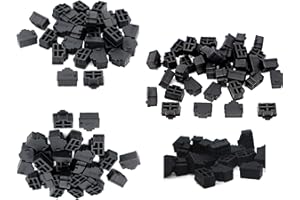 HUAWELL 200 Stück Hub Port RJ45 Anti-Staub-Abdeckkappe Schutzstecker Schwarz Silikon Ethernet