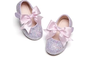 Kiderence Kleine Kleinkind Mädchen Kleid Schuhe Ballerina Ballett Wohnungen Kinder Mary Janes