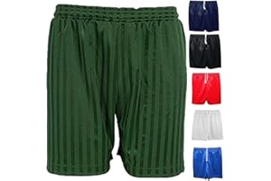 Style Spot Unisex School Pe Shorts Shadow Stripe Boys Girls Kids Back to School Gym Football Games Sports Pull Up Shorts