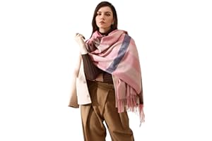 Adicloz Sciarpa Donna Inverno Moda, Donna Inverno Scialle Wrap Maglia Scialle Inverno Donna Poncho Donna, Cappotto Grandi Tartan Stola Pashmina Nappe morbido