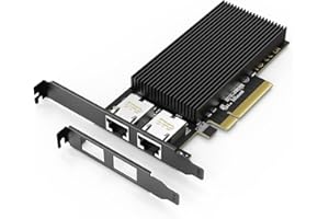 10G Dual RJ45 Port PCI-E Netzwerkkarte, mit X540 Controller, Gigaplus X540-T2 10Gb Ethernet Adapter mit 2 * 10Gbe NIC, Unterstützung von Windows/Linux/ESX Servern