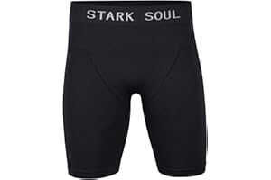 STARK SOUL Krótkie spodenki bezszwowe – funkcyjne ciepłe góry, męskie szorty sportowe