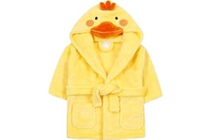 undercover lingerie Bata de baño con capucha y forro polar suave para bebés y niños pequeños