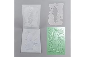 BAOFALI 3D Embossing Folder and Metal Die Set for Card Making,Embossing Template Paper Card Embossing Stencil for DIY Scrapbooking Photo Album Card Paper Craft Decoration 6.3" L x 4.5" W.(16x11.5cm)