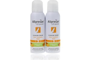 ‎ALLPRESAN Allpresan Fuß Spezial Nr. 3 Schaum-Creme mit Mango Duft - Fußcreme für sehr trockene Haut - Zur täglichen Fußpflege sehr trockener Füße - 2x125 ml