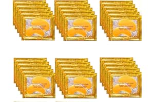 OVALA 31 Pairs Gold Eye Mask Collagen Eye Gel Pads Under Eye Mask for Puffiness and Dark Circle Under Eye Patches for Women and Men, 24k Gold (31 Pairs Boxed)