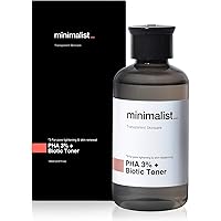 Minimalist PHA 3% Alcohol Free Toner, 150 ml | Pore Tightening & Mild Exfoliation For Oily, Acne Prone, Sensitive & Normal Skin | Hydrating Face Toner For Glowing Skin