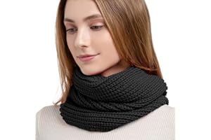 SGQTZDZQ Infinity Scarf Thermal, Scarf Loop for Women Lightweight, Winter Burgundy Scarf Women