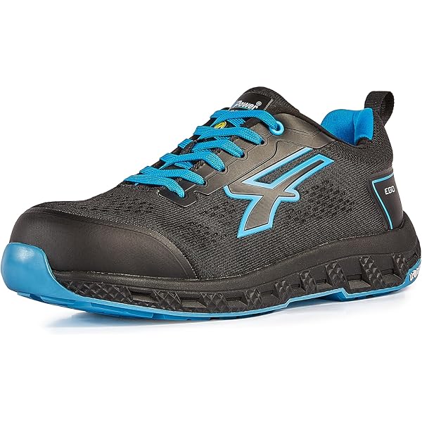 U-POWER Chaussures de sécurité basses MATT ESD S3 CI SRC - Noir/Jaune 39 - Protection des pieds