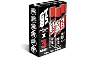 GT85 Triple Pack: Lubricates, Cleans & Protects Metal/Composite, Rust Defense, Stuck Parts Ease, Shine Restore, Squeak Eliminate, Moisture Disperse