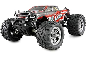 M-Land Monstertruck, RC fjärrstyrd, 48 km/h 4WD 1:16 RTR röd inklusive fjärrkontroll, batteri, laddningskabel