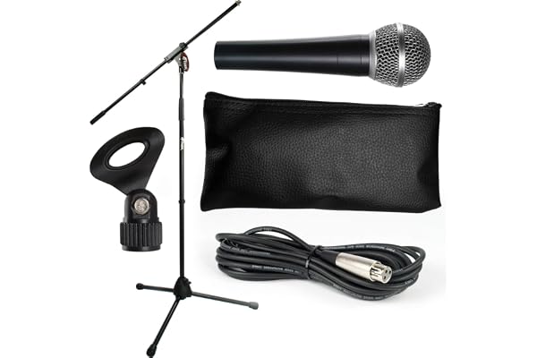 Tiger Micro Pack - Pied de microphone, câble de microphone, boîtier pour microphone