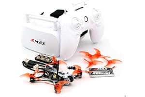 TINY HAWK EMAX Tinyhawk II Freestyle RTF FPV Racing Drone con Motor Sin Escobillas 7000KV, Cámara RunCam Nano 2 700TVL, 0-25-100-200 VTX Potencia, Drone con Gafas y Controlador para Niños Adultos Principiantes