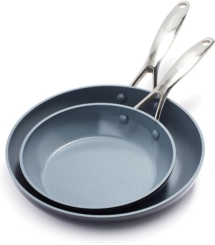 Poêle GreenPan Rio 18cm - Antiadhésive Céramique, Sans PFAS, Poignée Froide & Va Au Four