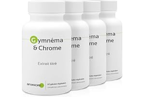 ANASTORE GIMNEMA & CROMO * PACK 3+1 GRATIS * 400 mg / 240 capsule * titolato al 25% in acido gimnemico * Cardiovascolare (glucosa)