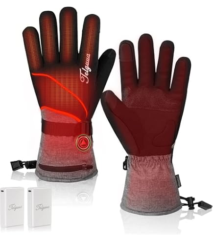Guanti Riscaldati USB Con 3 Temperature – Touchscreen, Per Sci E Moto, In Pile