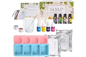 JUYRLE Seife Selber Machen, Kreative Bastelset Erwachsene DIY Set Seifenherstellung mit Seifenbasis und Seifenform, Badebomben Seifen Selber Machen Set als Geschenk