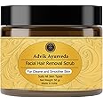 Advik Ayurveda Facial Hair Removal Scrub, 50g | Facial Hair Removal Powder for Women | Painless Hair Removal | Remove Unwanted Facial Hair Naturally