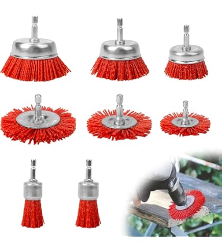 Lot De 6 Brosses Nylon 25mm Pour Dremel, Proxxon - Accessoire De Ponçage/frottage Neuf