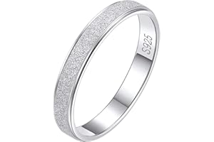 Suplight 925 Sterling Silver Triple Interlocked Ring, Engravable 2mm/3mm/5mm Simple Plain Band Rings for Women Men (with Gift Box)