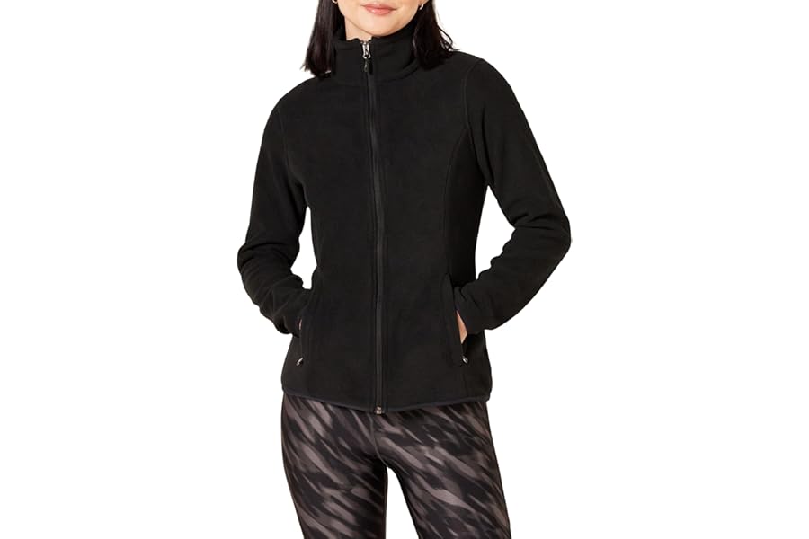 Amazon Essentials Women's Classic-fit Long-Sleeved Full Zip Polar Soft Fleece Jacket (Available in Plus Size)