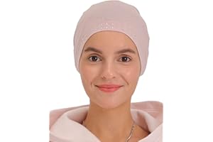 DERESINA HEADWEAR Deresina Gorro de bambú con Frontal Adornado con Brillantes, para quimio